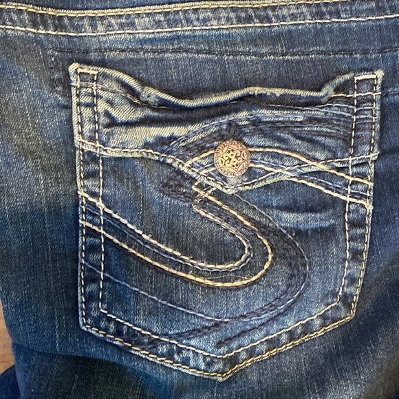 Silver aiko mid Jean capris - Picture 6 of 7